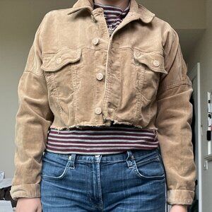 Cropped Corduroy Jacket - free shipping